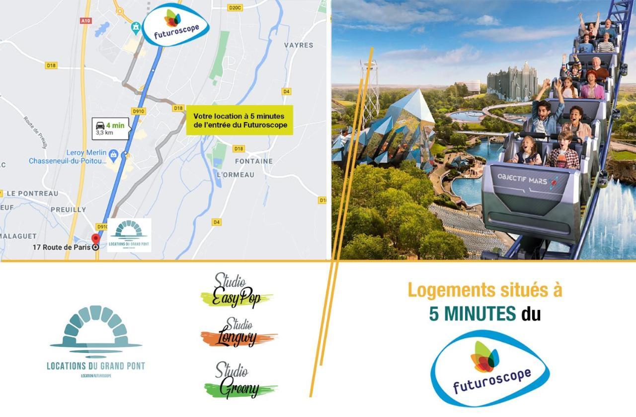 Locations Du Grand Pont - Appart Hotel Poitiers - Futuroscope Chasseneuil-du-Poitou Ngoại thất bức ảnh
